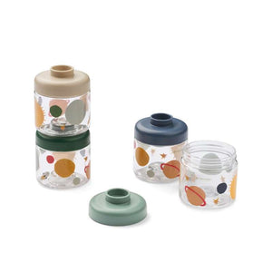 Liewood Dominique Bokse till Barnmat - 4-Pack - Universe/Classic Navy