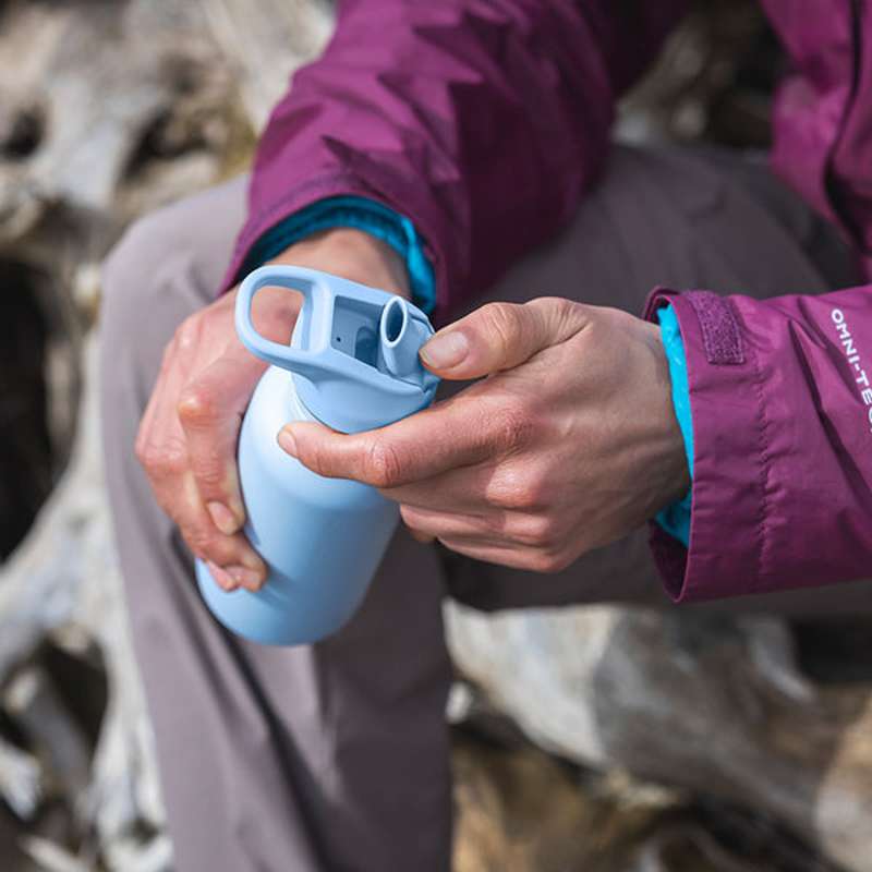 Klean Kanteen Classic Drickflaska - Flip/Seal SportCap - 800ml - Borstad Rostfritt