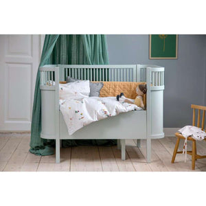 Sebra Sängen 70x112,5/155 cm - Classic, Baby och Junior - Mist green