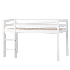 Hoppekids ECO Dream - Halvhög loftsäng - Ej delbar - Flera storlekar - Vit