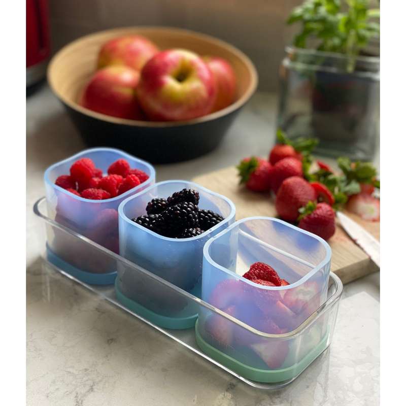 Yumbox Tillbehör - Chop Chop Tray - Rektangulär Bricka för 3 Cubes