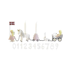 Kids by Friis Födelsedagståg blommor med 11 tal