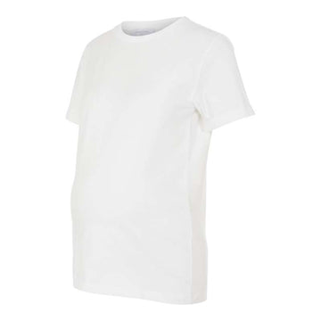 Mamalicious MLEVA Jersey Graviditetströja - Vit