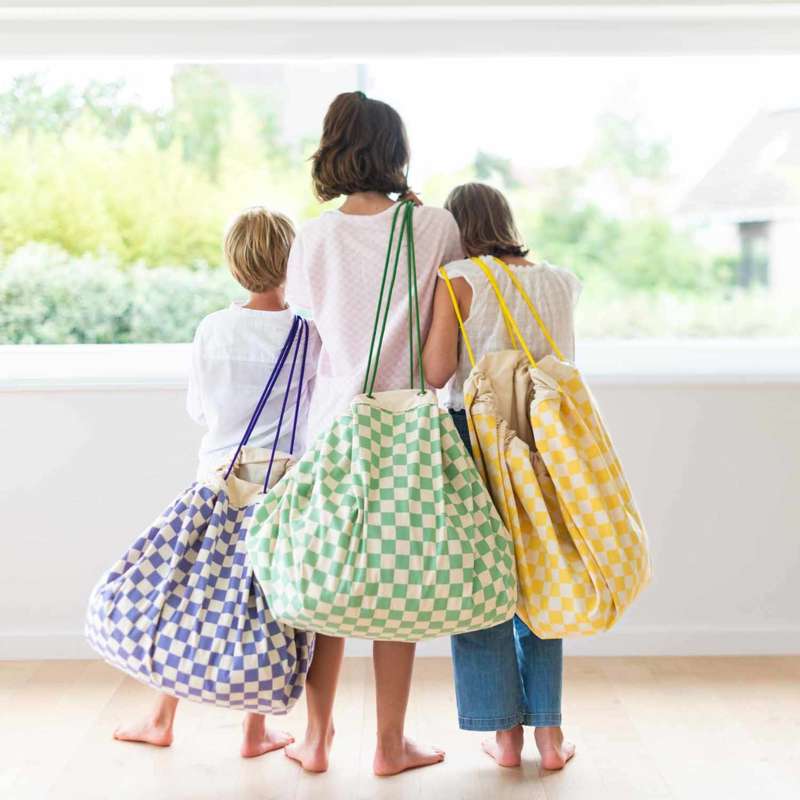 Play & Go Förvaringstepp - Vichy Lila