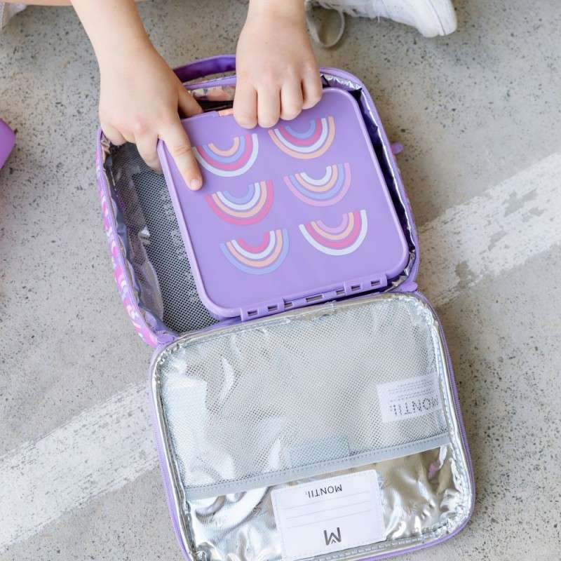 MontiiCo Kylväska - Medium - Regnbågsrullare