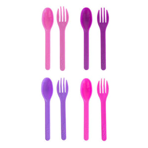 MontiiCo Out & About Bestick - 4 set. - Blush