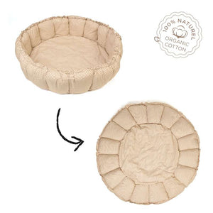 Play & Go Bloom - Babynest/Lekmatta - Randig Brun