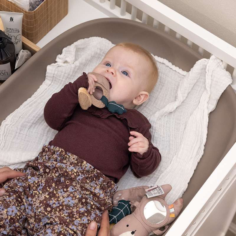 Sebra skötbädd - PUR - Jetty Beige