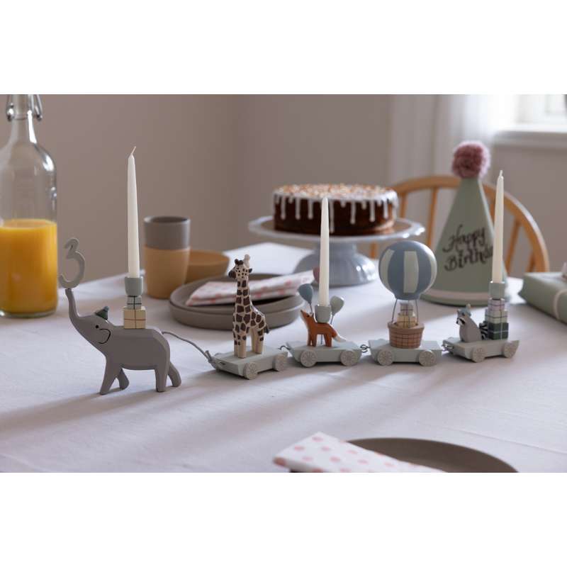 Sebra Födelsedagståg i Trä - World of Sebra