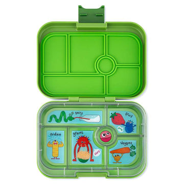 Yumbox Matlåda - Original - 6 fack - Matcha Green/Roliga Monster