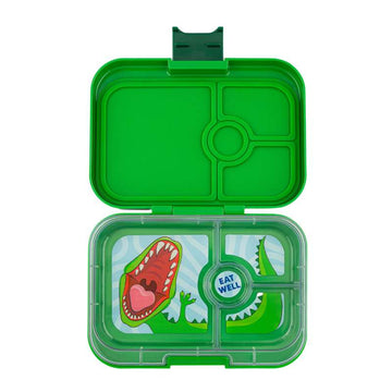 Yumbox Matlåda - Panino - 4 rum - Jurassic Green/Dinosaur