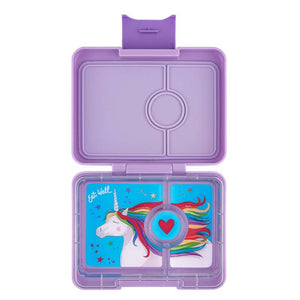 Yumbox Matlåda - Minisnack - 3 fack - Lavendel Lila/Unicorn