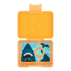 Yumbox Matlåda - Minisnack - 3 rum - Yoyo Yellow/Shark