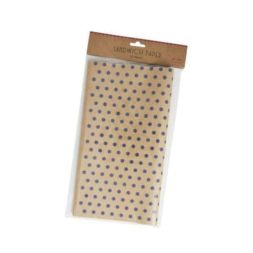 RICE 50 Stk. Smörpapper - Dots - Blå