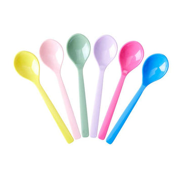 RICE Barnskedar i Melamin - 6-pack - Multicolor