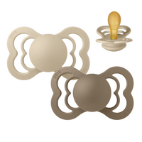 BIBS - Supreme - 2-Pack - strl. 2 - naturgummi 