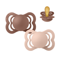 BIBS - Supreme - 2-Pack - strl. 1 - naturgummi 