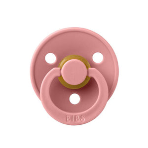 BIBS Colour Napp - Stl 2 - Naturgummi - Dusty Pink