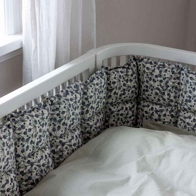 Sebra Sängkant - Kapok - Blå Oliv 