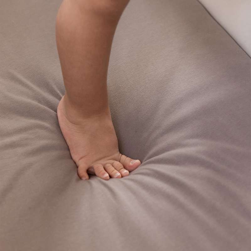 Sebra Jersey Lakan - 70x120 cm. - Baby - Jetty Beige 