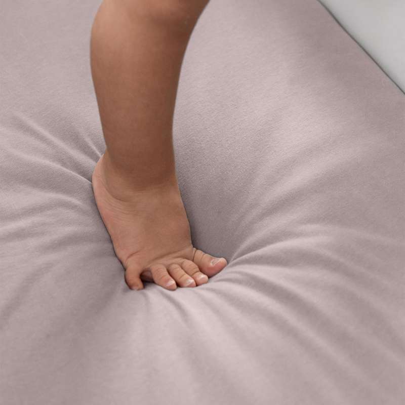 Sebra Jersey Lakan - 70x120 cm. - Baby - Björkbark Ros 