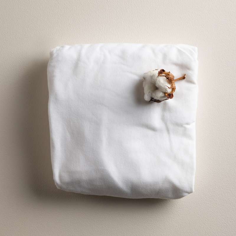 Sebra Jersey Lakan - 70x120 cm. - Baby - 2-pack - Vit 