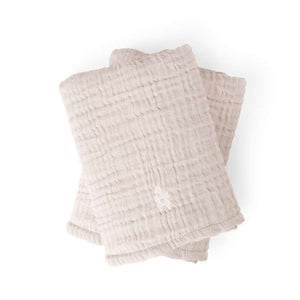 Sebra Pusselunderlag 6-lager - 2 st. - Muslin - Rosa 