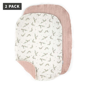 Sebra Pusselunderlag - 6-lager - 2 st. - Muslin - Powder Blue 