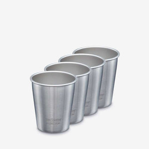 Klean Kanteen Stål kopp - 296ml - 4-Pack - Borstad rostfritt 