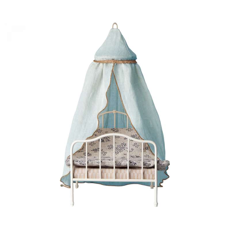 Maileg Miniatyr Sänghimmel - Mint (32 cm.) 