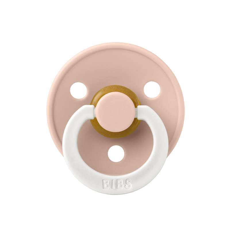 Bibs Anatomisk Colour Napp - strl. 1 - naturgummi - GLOW - Blush 