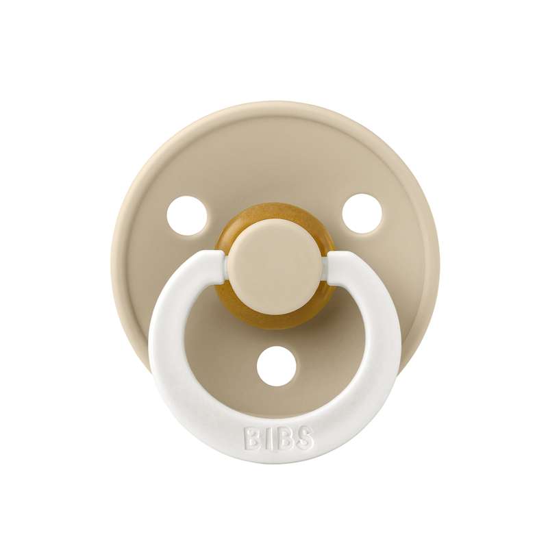 Bibs Anatomisk Colour Napp - strl. 1 - naturgummi - GLOW - Vanilj 