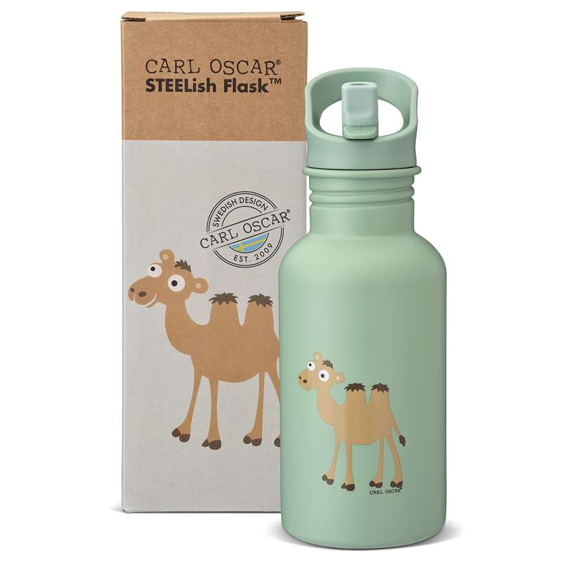 Carl Oscar Stålflaska - Barn - 0.5L - Kamel - Mint 