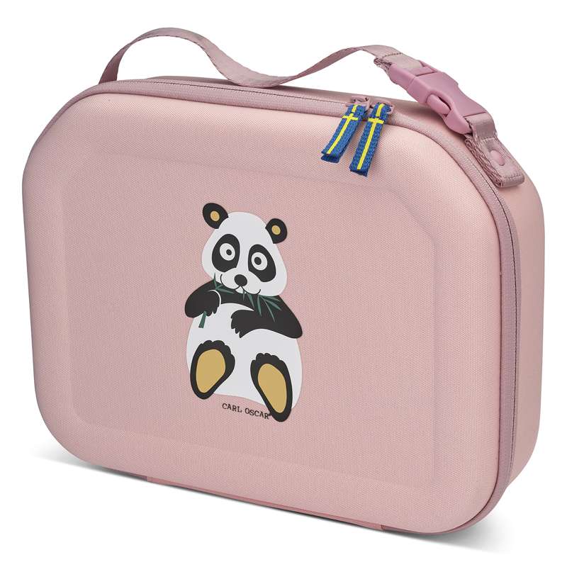 Carl Oscar Pack n' Snack Kylväska - Panda - Rosa 