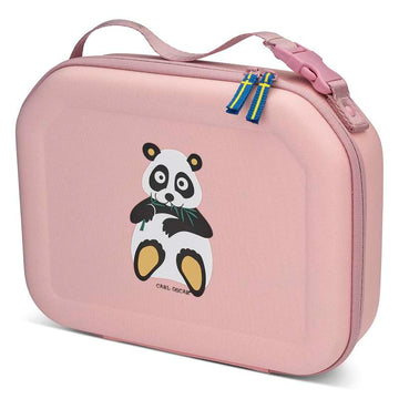 Carl Oscar Pack n' Snack Kylväska - Panda - Rosa 