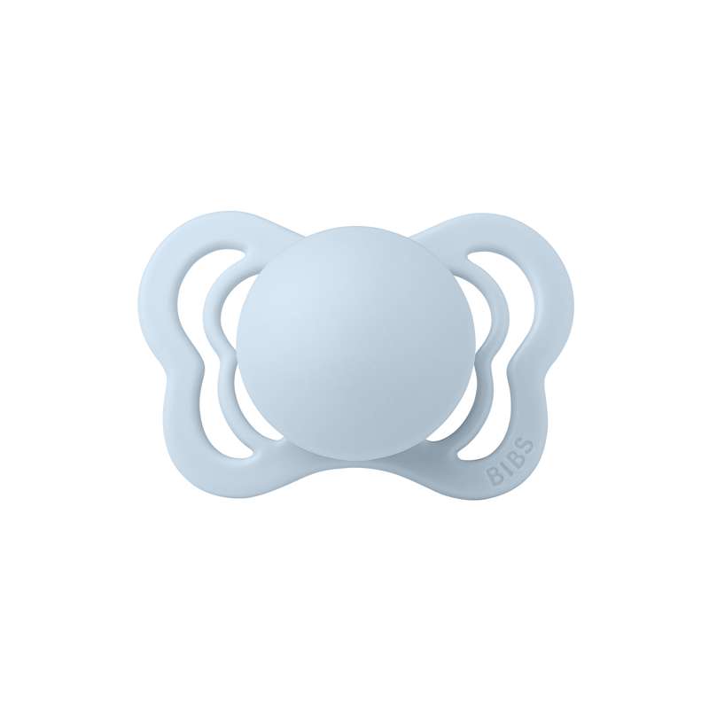 Bibs Couture Napp - strl. 1 - Silikon - Baby Blå 