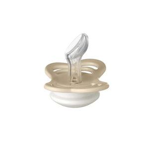 Bibs Couture Napp - strl. 1 - Silikon - GLOW - Vanilj 