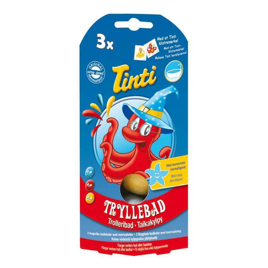 Tinti Paket med 3 st. trollkulor - röd/blå/gul