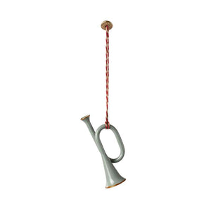 Maileg Juldekoration - Metall - Trumpet - Mint