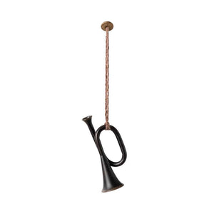 Maileg Julornament i Metall - Trumpet - Antracitgrå 
