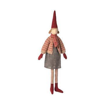 Maileg Nisse - strl. 4 - Flicka - Kjol och Cardigan 