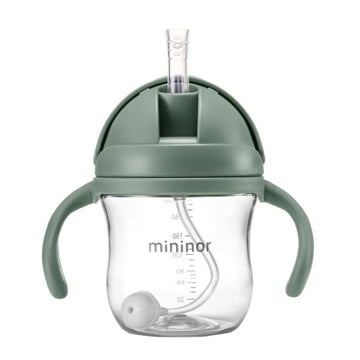 Mininor Sugrörskopp - Tritan - 220ml - Grön 