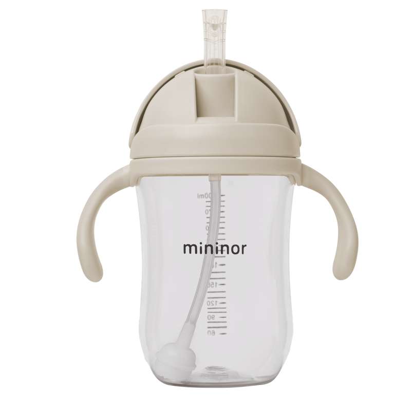 Mininor Sugrörskopp - Tritan - 330ml - Molnig Morgon 