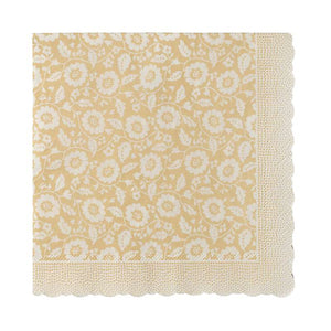 Maileg Servett - Blommor - Gul 