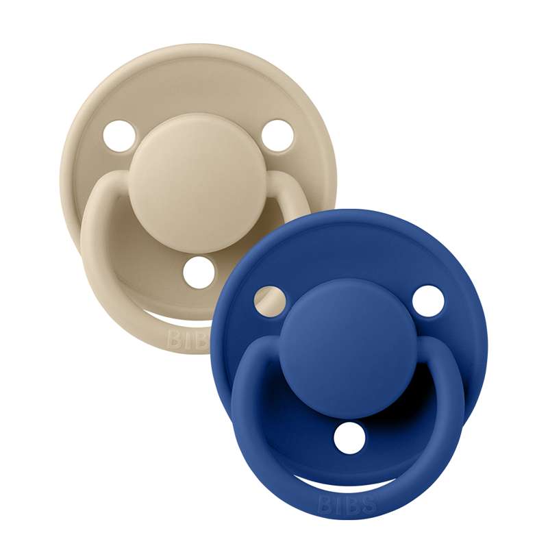 Bibs De Lux Napp - 2-Pack - Onesize - Silikon - Vanilj/Kornblomma 