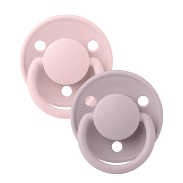 Bibs De Lux Napp - 2-Pack - Onesize - Silikon - Blossom/Dov Lila 