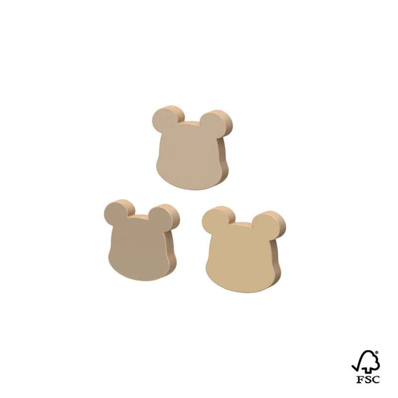 Cam Cam Copenhagen Träknaggar Björn - 3-pack - FSC 100% 