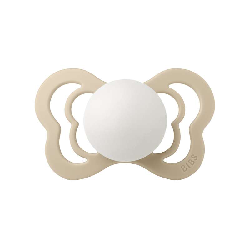 Bibs Couture Napp - strl. 2 - Silikon - GLOW - Vanilj 