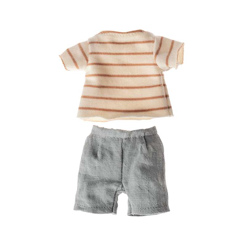 Maileg Randig Blus och Shorts - strl. 1 Kaniner och Harar 