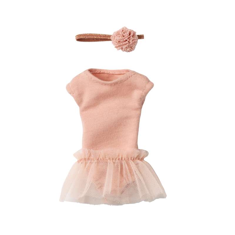 Maileg Balettdräkt och Tyllkjol - strl. 1 - Rosa 